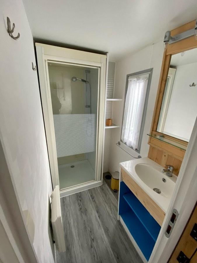 Mobilhome Emplacement 21 Biville-sur-Mer Bagian luar foto